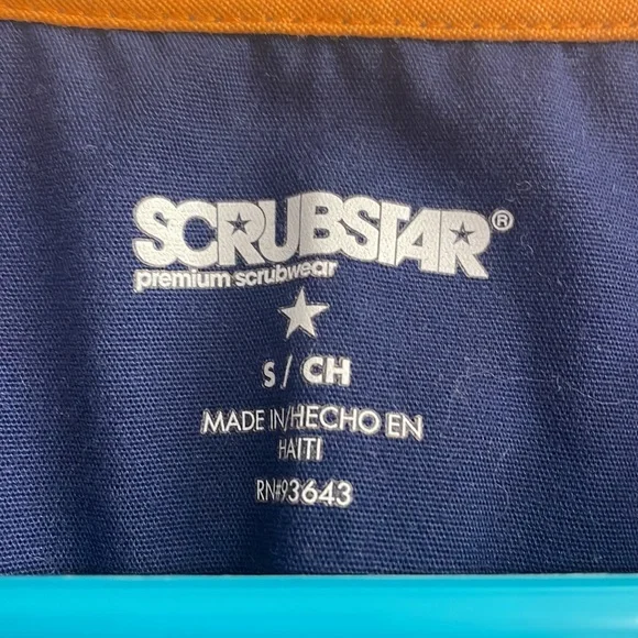 Navy Blue Scrub Top - Picture 2 of 9